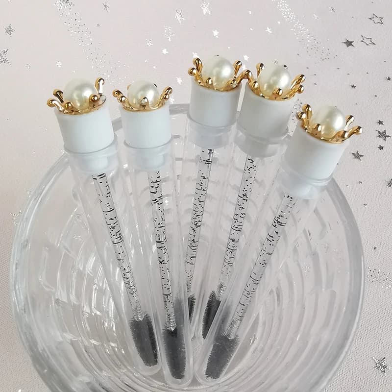 ~1 tubo riutilizzabile per pennelli da trucco, spazzola per ciglia, spazzola per mascara, tubo per spazzola per ciglia a forma di coniglio.