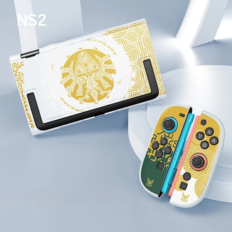 Protective Case for Switch 2 Shell NS2 Hard Case Protective Housing Thin Cover Soft Joy-Con Controller Case with Rocker cap
