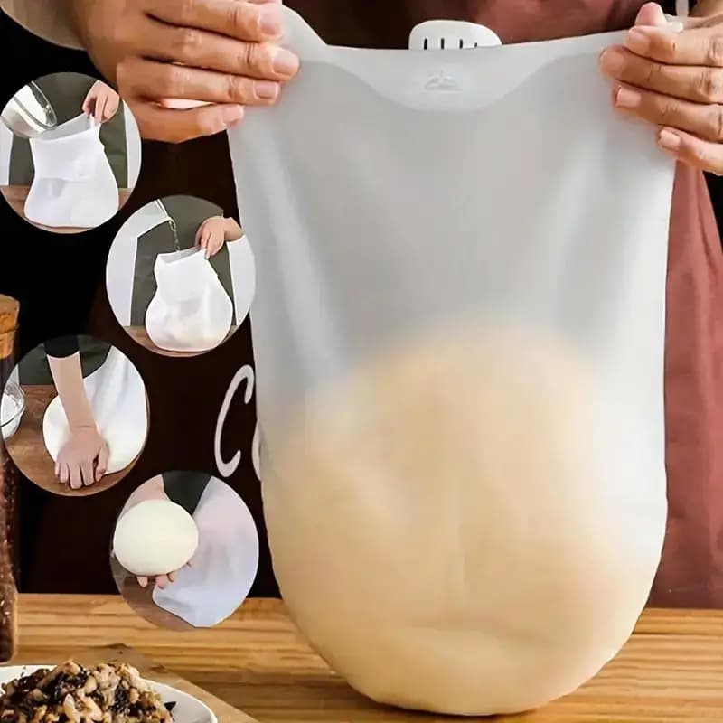 Flexible Noodle Bag Flexible Silicone Kneading Dough Bag for Bread Pizza Mixing for Pasta Pastry Versatile Kitchen Gadget