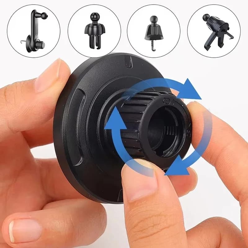 Universal 17mm Ball Head Base Magnet Bracket Desktop Holder Air Outlet Hook For Magsafe Car Phone Stand For iPhone Phone Stand