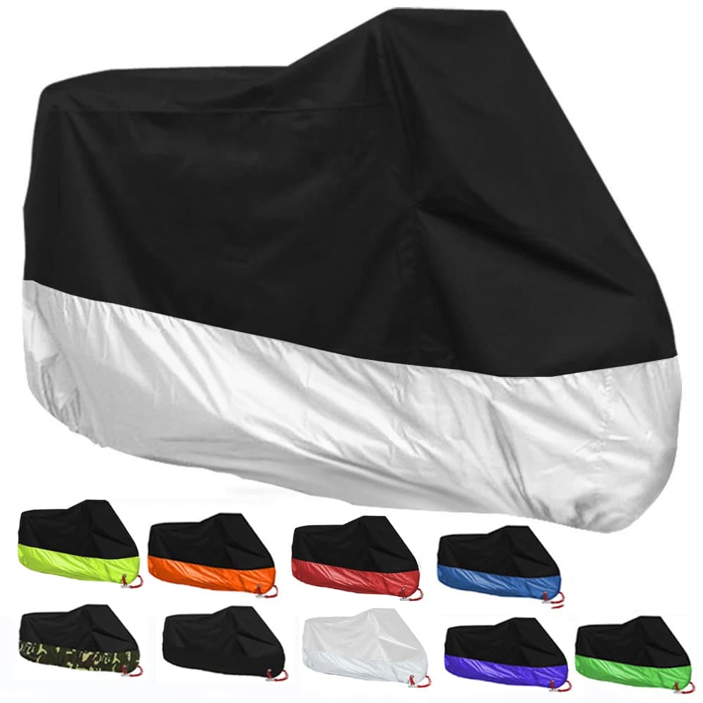 190T Black Blue Design Waterproof Moto Covers Motors Powder Rain Snow UV Cover Protector cover External ML XL XXL XXXL 4XL