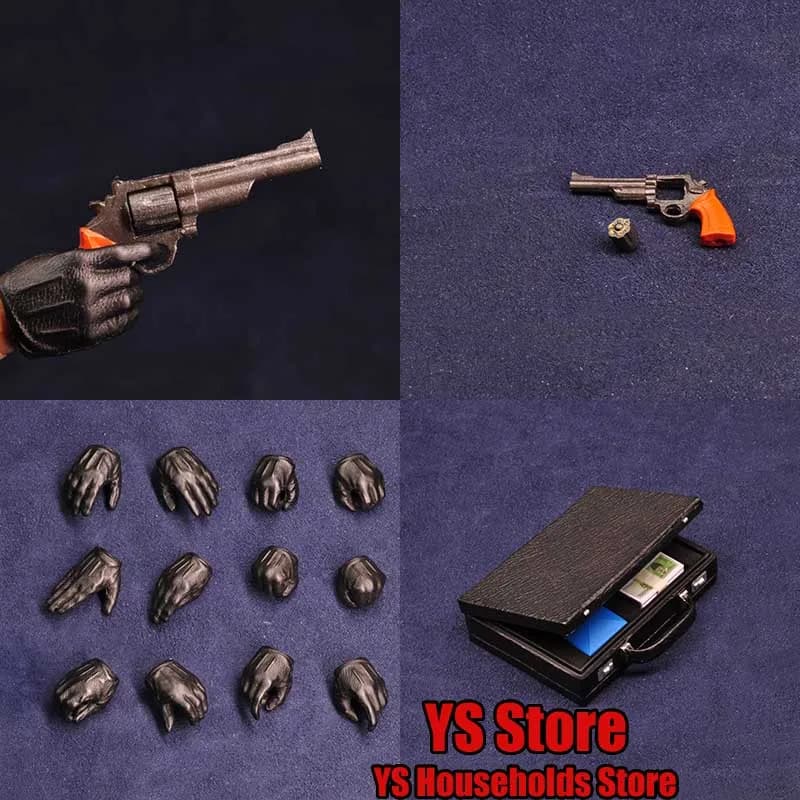 In magazzino 1/12 Mini pistola a ruota sinistra modello MP4 mitragliatrice accessorio per valigia di denaro coreano per la decorazione di Action Figure da 6"