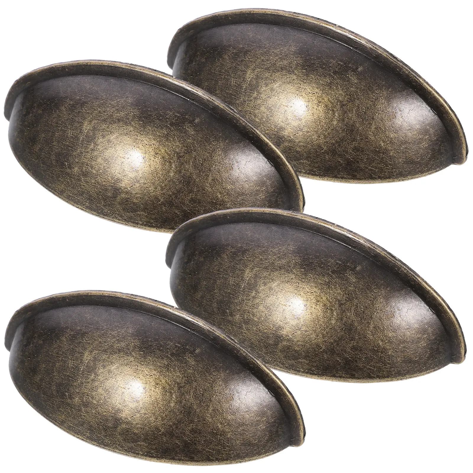 4Pcs Vintage Drawer Pulls Zinc Alloy Sturdy Wardrobe Handles Retro Closet Door Knobs Furniture Cupboard Cabinet Handles