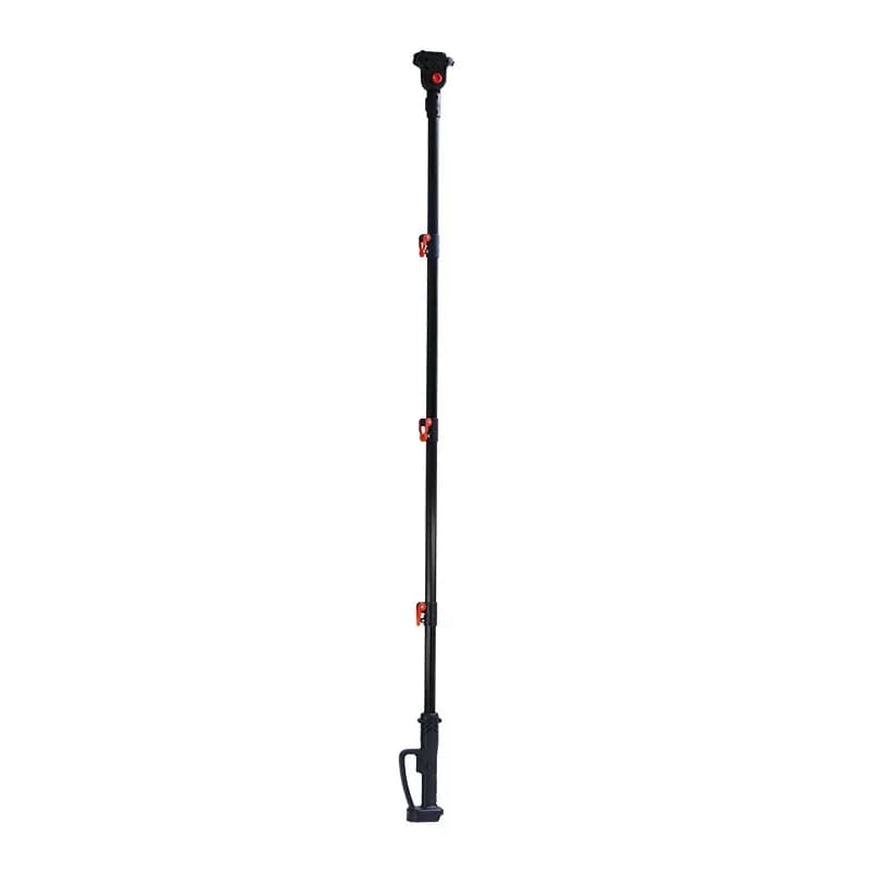 Holes for high branches, telescopic saw for high branches, electric shears for pruning without brushes