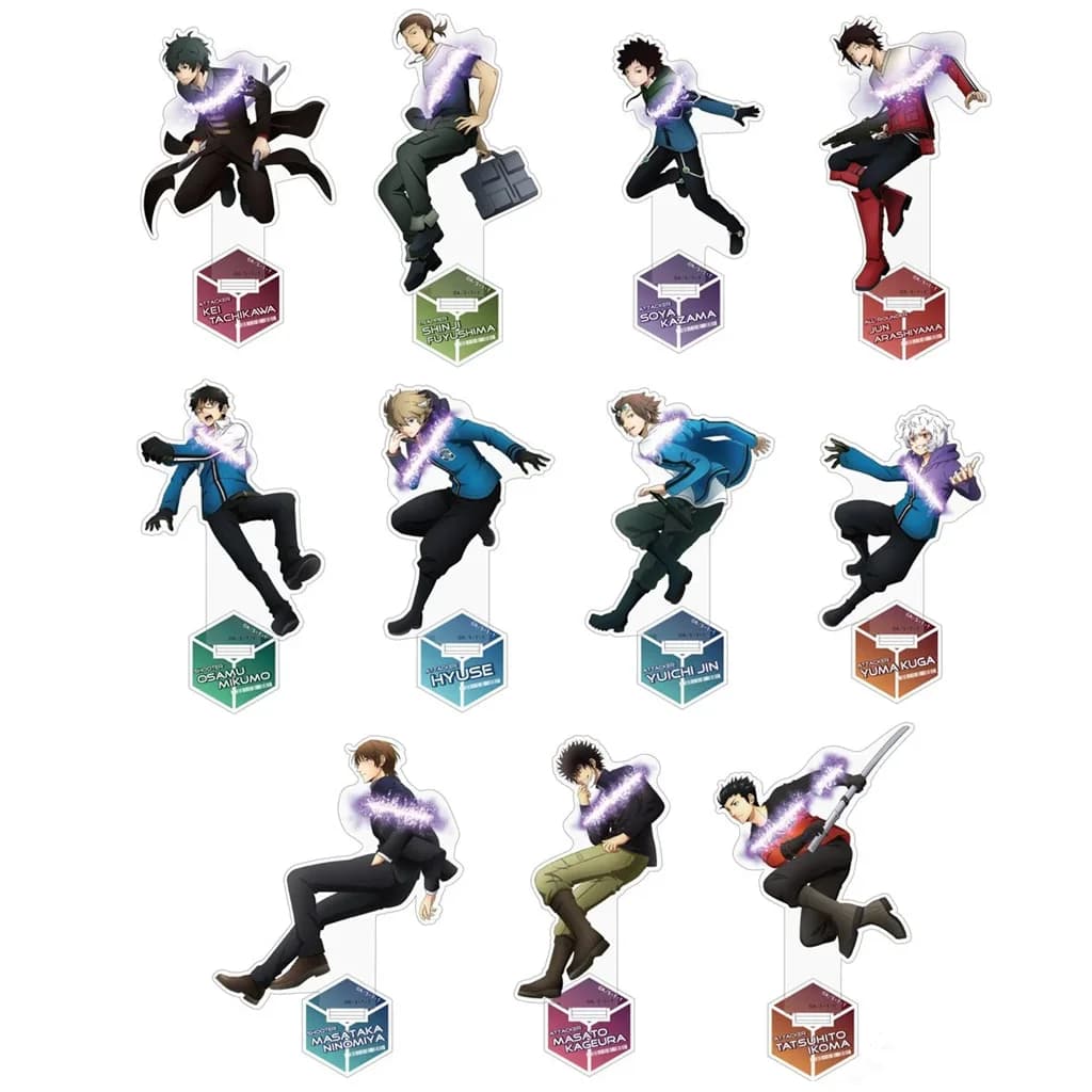 Mikumo Hyuse Kazama Tachikawa Fuyushima Anime Action Figure Doll supporto acrilico modello piatto Cosplay giocattolo per regalo