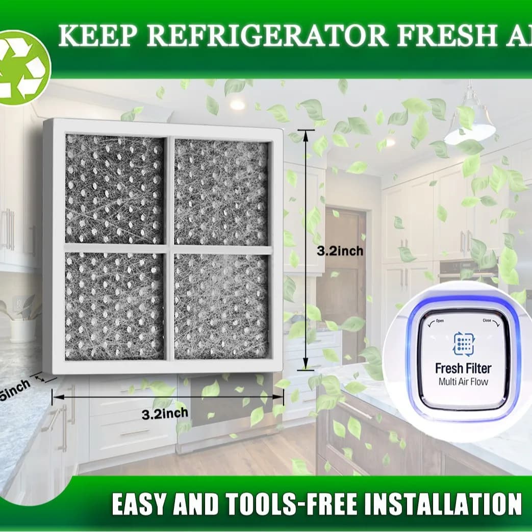 Replacement Refrigerator Air Filter Carbon Filter Odor Removal Compatible with Kenmore 469918 9918 LG LT120F ADQ73214404 1 Pack