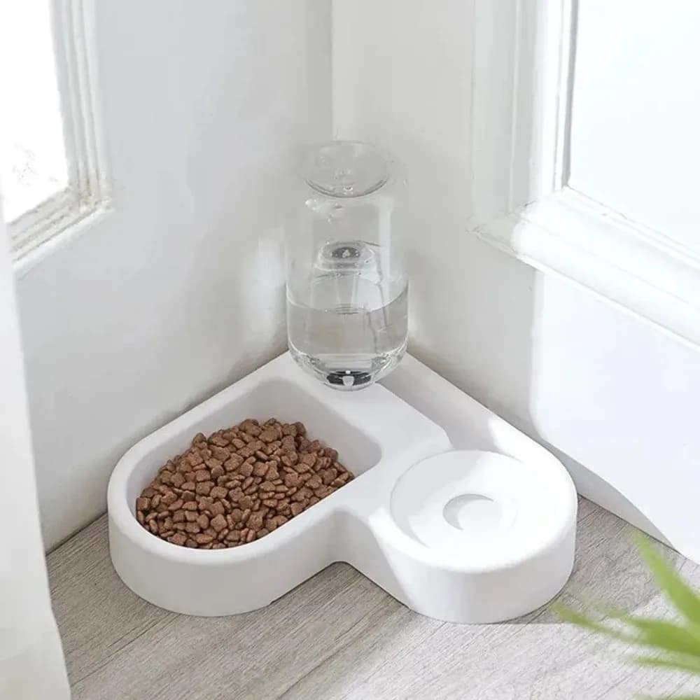 Automatic Drinking Love Pet Bowl Humidity-proof cat bowl Drinking and multifunctional double-use feeding