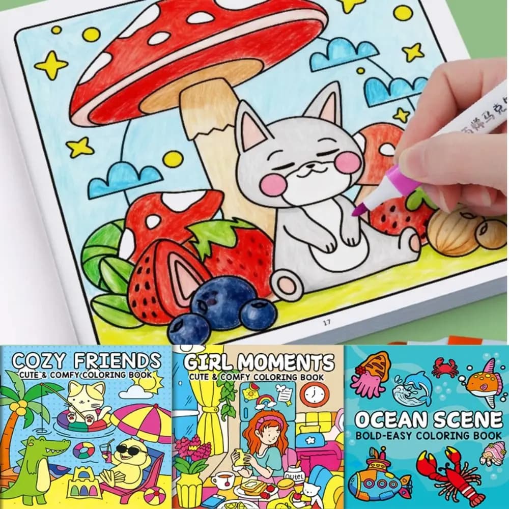 Libro da colorare creativo fai-da-te Giocattoli sensoriali educativi per bambini Libro di pittura con graffiti Regalo di giocattoli da disegno Montessori