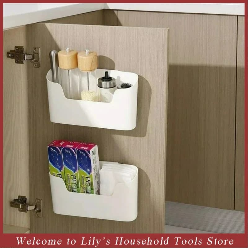 Sticker for Kitchen, Multifunctional Storage Box for Armadi Doors, Underground shelf, Bathroom Organizer