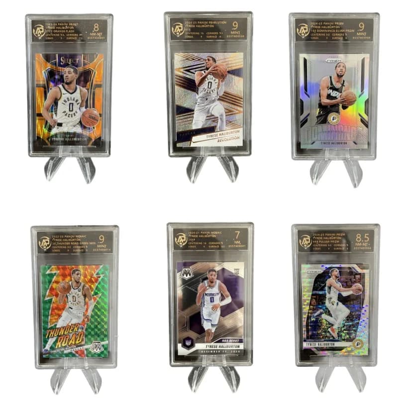 Toops Tyrese Haliburton Panini NBA Official Card Refractor Insert Graded Card Regalo per Uomo Collezione di Carte di Stelle del Basket