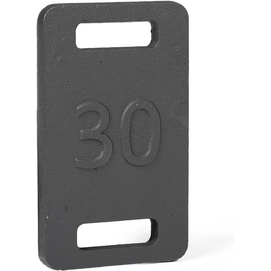 Cast iron weight plate, backpack weight training, single wide handle, smooth rounded corners, ideal for Trai resistance