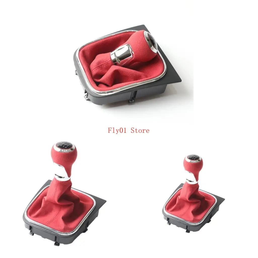Gear Shifter Cover Boot Leather Collar for VW Golf MK5 MK6 Universal Car Gear Shift Knob Replacement with Dust Boot