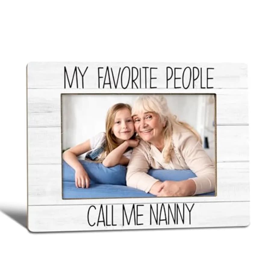Cornice Portafoto 'Le Mie Persone Preferite Mi Chiamano Babysitter' - Regalo per la Festa della Mamma, Miglior Regalo per Nonna, Cornice 4X6 per Nonna
