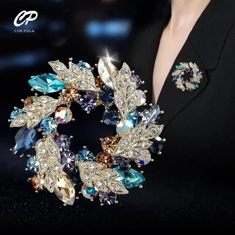 spilla rotonda da donna semplice accessori per corpetto con fibbia a corona
