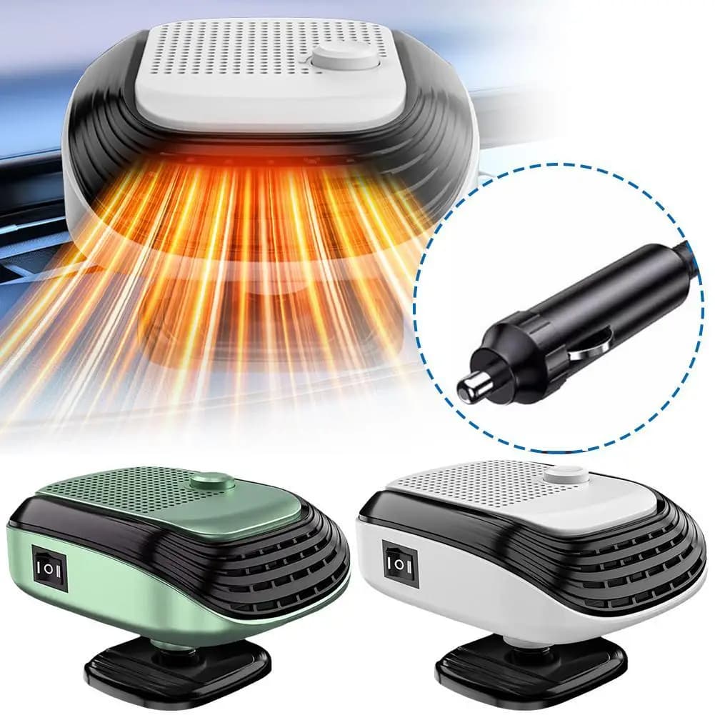 Riscaldatore per auto 12V/24V Riscaldamento e raffreddamento 2 in 1 Auto invernale Disappannamento rapido 120W Prese d'aria Riscaldatore per finestra elettrico Ventilatore Univers Adjus Q9E0