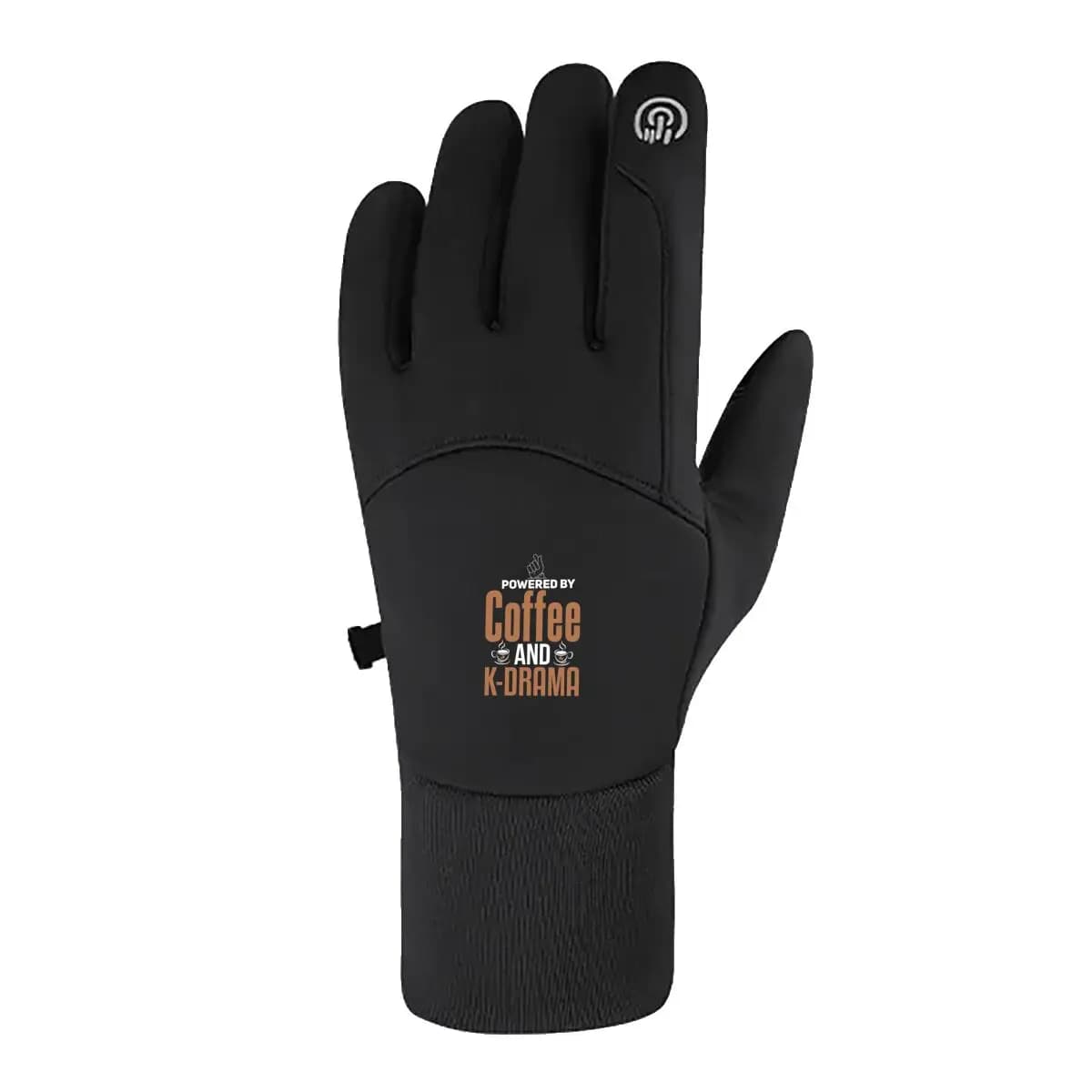 Coffee Drama Brews Guanti termici accoglienti per ciclismo, corsa, abbigliamento quotidiano