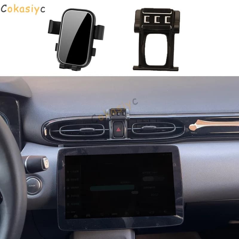 For Leapmotor T03 Phone Holder Screen Fixed Navigation Bracket Base Wireless Charging a Accessories Universal Car Bracket