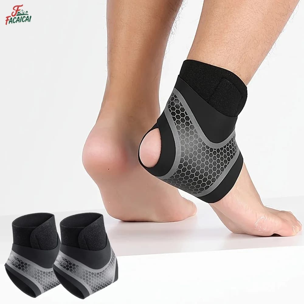 Fascia di supporto per caviglia traspirante, solo lavaggio a mano, chiusura regolabile, per sport, fitness, corsa, escursionismo, ciclismo, tennis