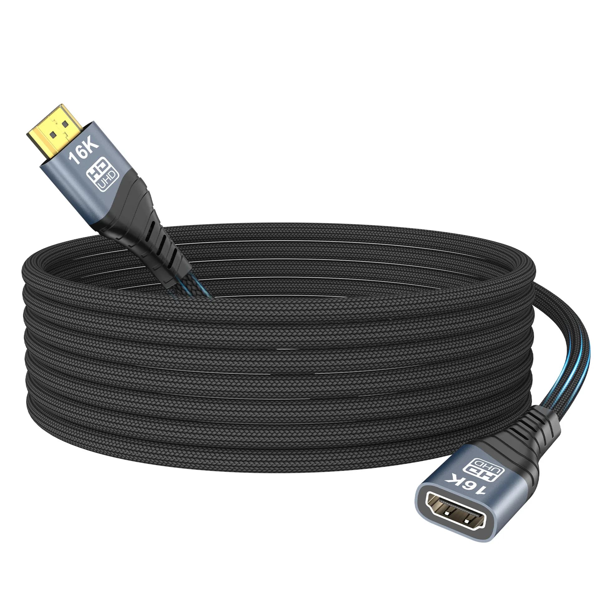 Extension cable HDMI 2.2 16K 0.5m 1m 2m Male-Femmina 16K@60Hz 8K@120Hz 4K@240Hz Extender HDMI2.2 connector for PC TV Projector