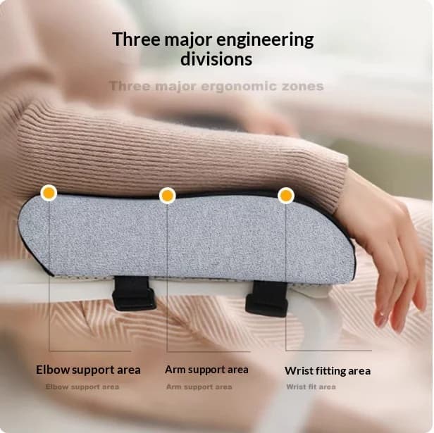 Cuscini per Braccioli da Ufficio, Cuscino Rialzato con Memory Foam Spesso per Sedia da Computer, Supporto per Braccia per Sedia da Gaming