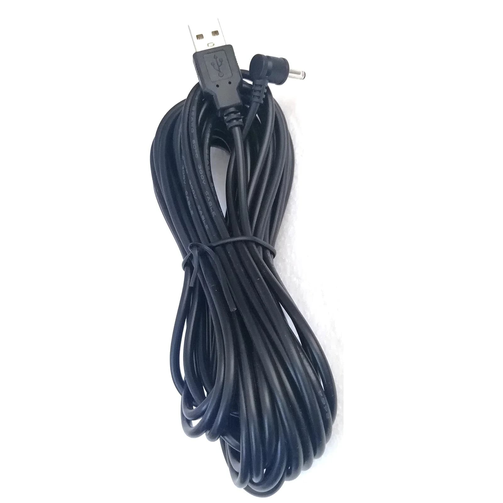 Cavo di ricarica esterno resistente alle intemperie da 25 piedi/7,6 m per batteria per telecamera Ring Stick Up/batteria per telecamera HD con faretto (nero)