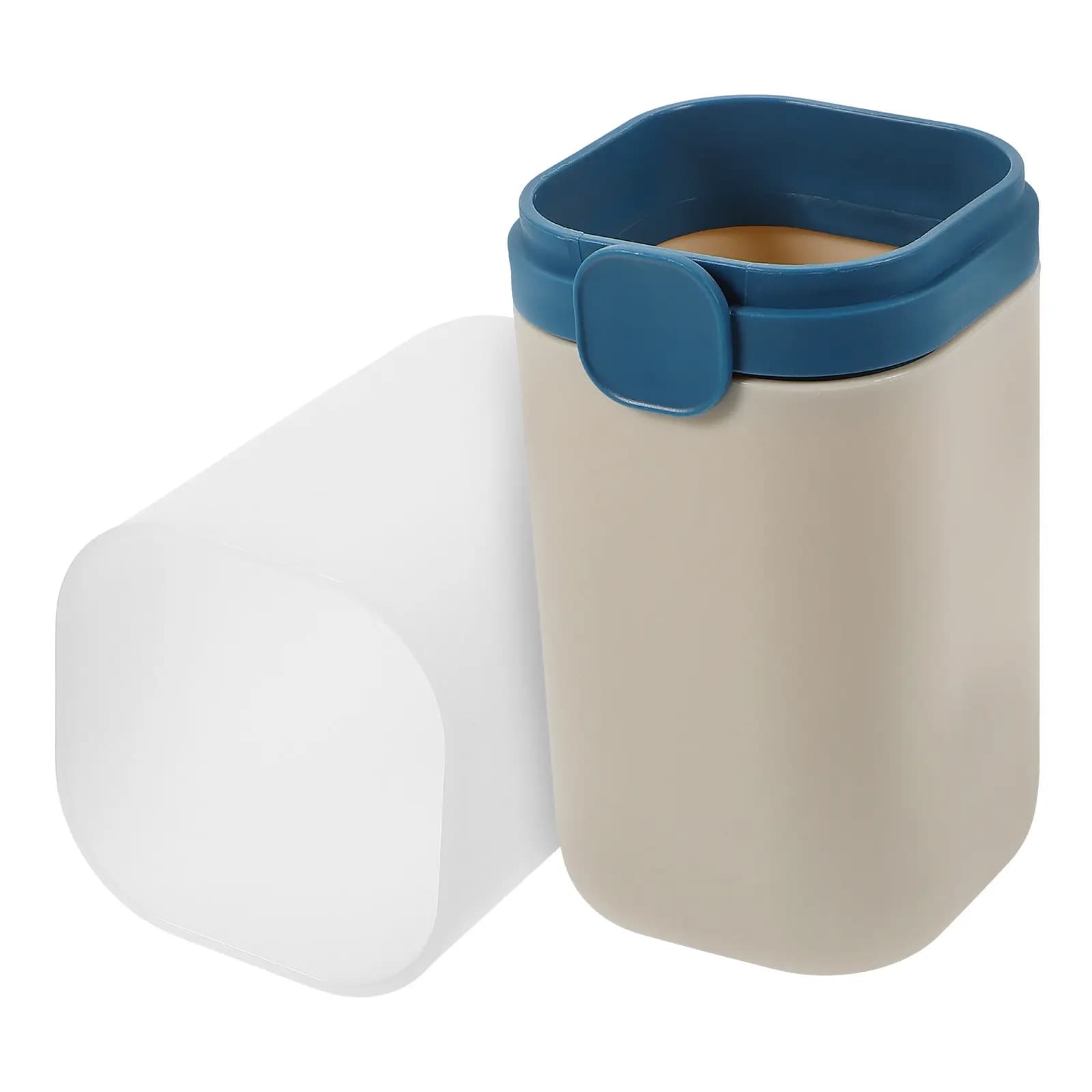 Porta Spazzolino da Viaggio in Plastica, Contenitore Portatile per Dentifricio, Scatola per Viaggi e Picnic
