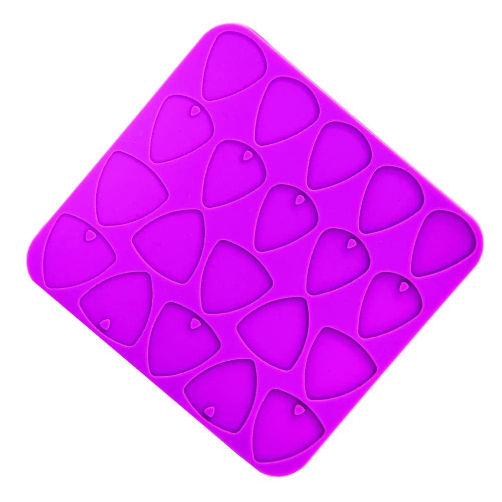 Silicone Guitar Pick Resin Mold Heat Resistant Silicone Mold For Guitar Player Picks Thickness Triangle