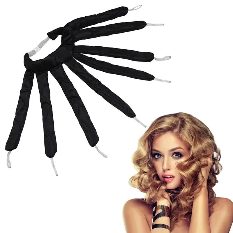 Warm Hair Band for Pigri Hair - Silk Tape for Soft Waves During Sleep Without Heat