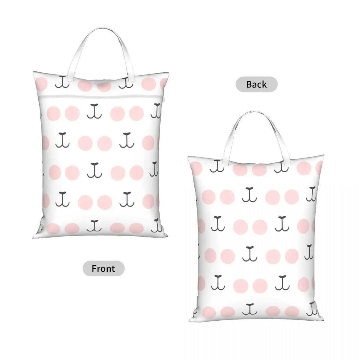 Milk Bear And Mocha B Travel Laundry Bag Waterproof Reusable Dirty Clothes Pouch Gym Yoga Camping Washing Basket