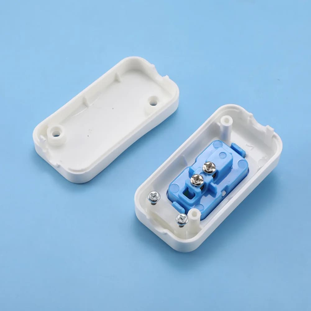 5 Pezzi Mini Interruttore a Bilanciere Bianco 2500W 10A per Cavo Lampada da Tavolo, Controllo Piccoli Elettrodomestici, Facile Installazione, Kit Fai da Te