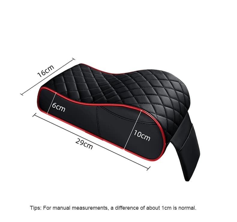 Universal Auto Bearing with Increased Height, Leather Arm Covers, Multifunctional Accessories with Side Bearing