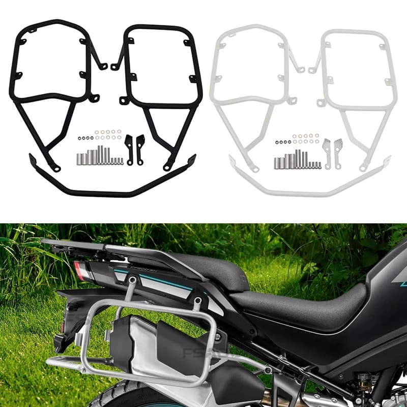 2025 NUOVI Bagagli laterali Portapacchi laterali Box Borse laterali Staffa per CFMOTO 450MT MT450 450 MT 2024 Accessori moto