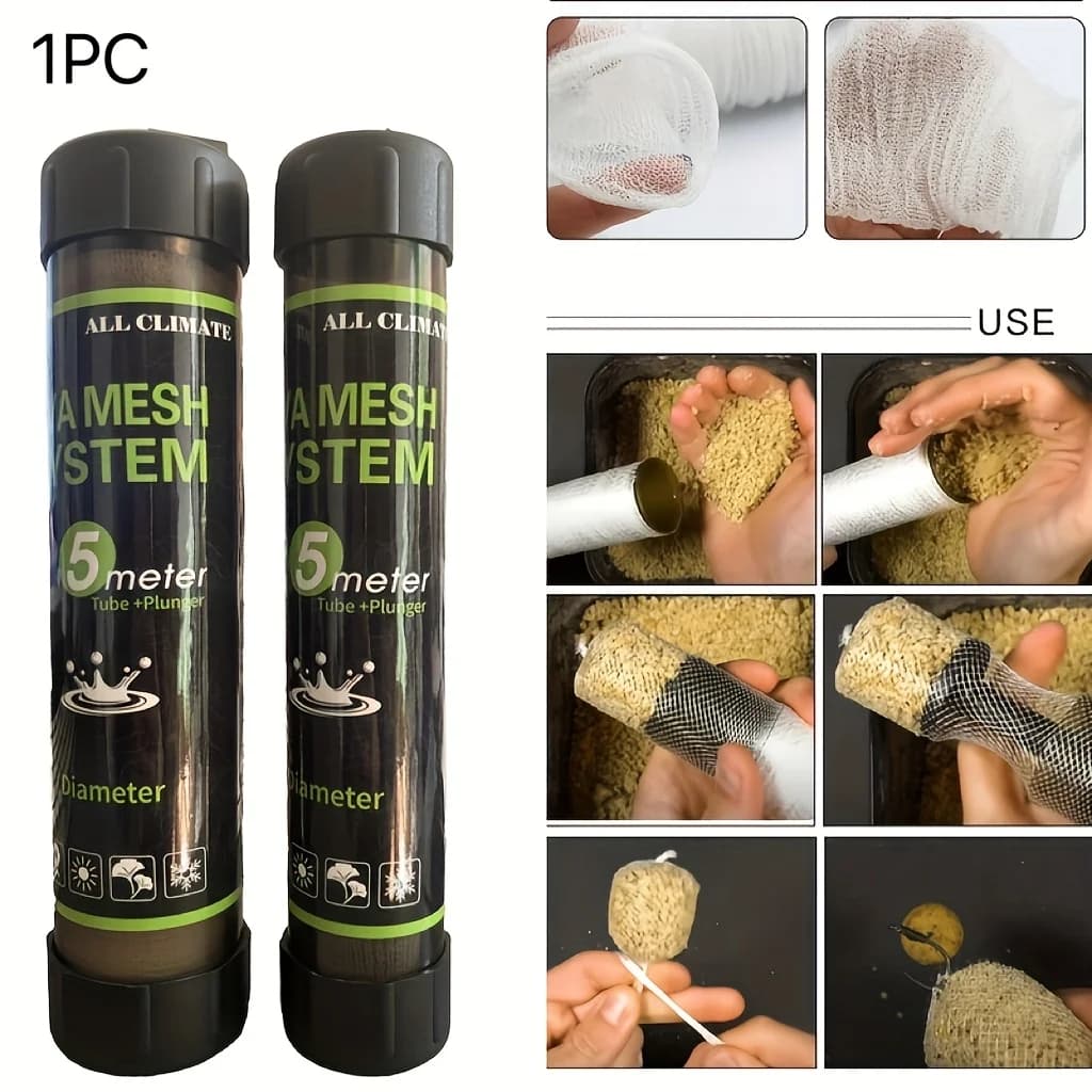 Alimentatore da pesca in PVA da 5 m - 18/25/37/44mm Rete solubile in acqua Rete solubile in acqua per carpa Borsa per esche da pesca al colpo Accessori per la pesca