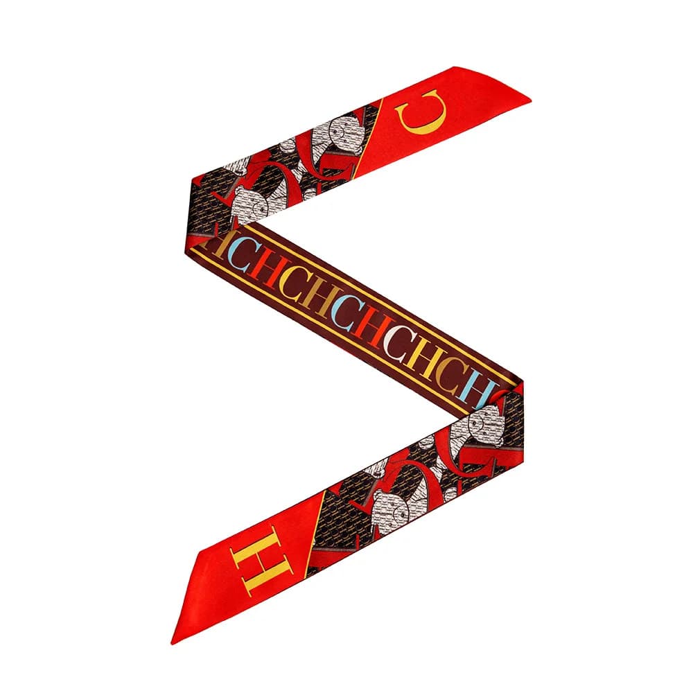 Foulard Piccolo di Seta di Lusso da Donna - Colori Vibranti, Fascia per Capelli di Tendenza, Accessorio Premium per Borsa, Accessorio Moda Chic