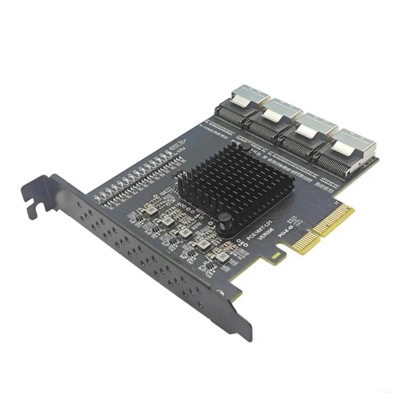 PCIE a 4 porta SFF-8087 Controller 16 porta SATA3.0 6gbps Adattatore SSD SSD PCIE SCHEDA Adattatore Sostituzione della scheda