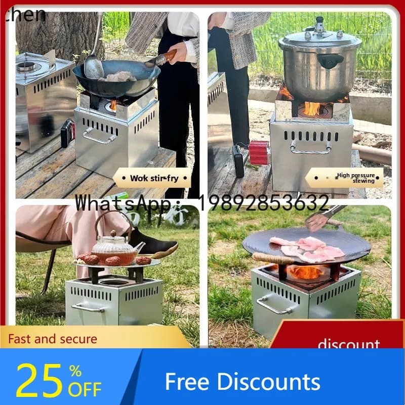 AA Outdoor New firewood stove for rural domestic use Portable camping stove