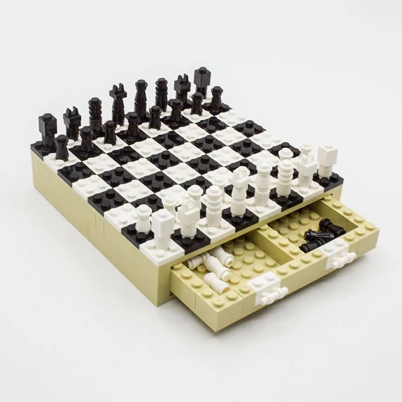 Smartable Iconico Mini Set di Scacchi MOC Parti di Blocchi di Costruzione Set di Giocattoli Assemblati Per I Bambini FAI DA TE Educativi Di Compleanno Regalo Di Natale