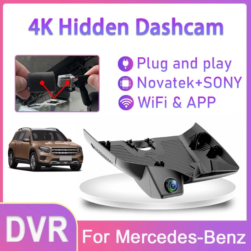 Car DVR Camera Recorder Dashcam 170° Dash Cam WiFi FOV For Mercedes-Benz S Class S400L S500L S450L 4MATIC Low Configuration 2022