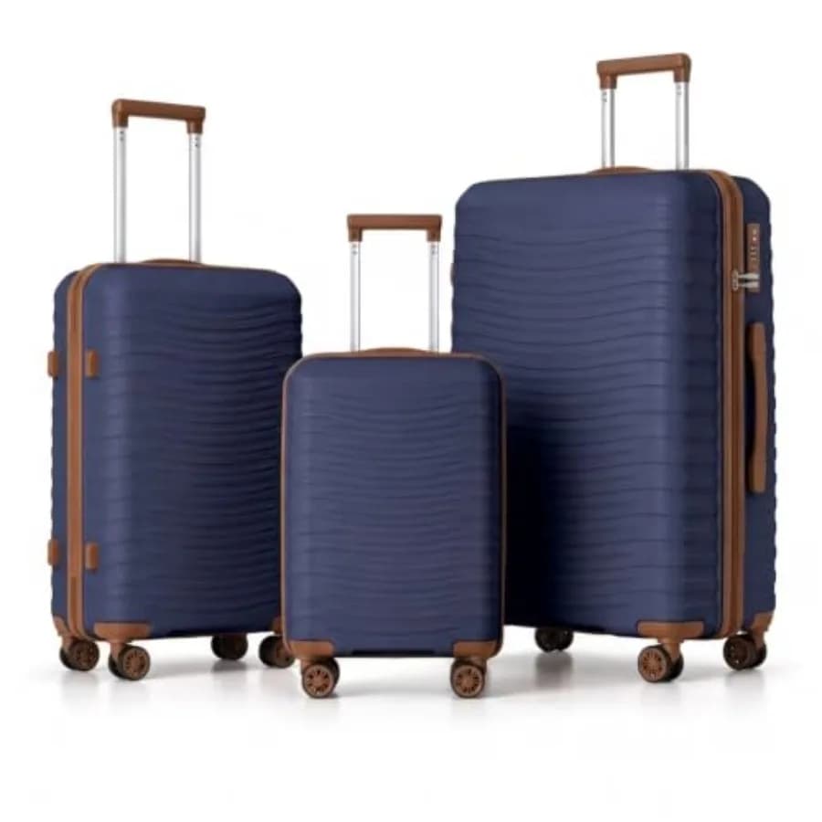 Hard Shell Luggage Sets 3 Pcs with Spinner Wheels and TSA Lock