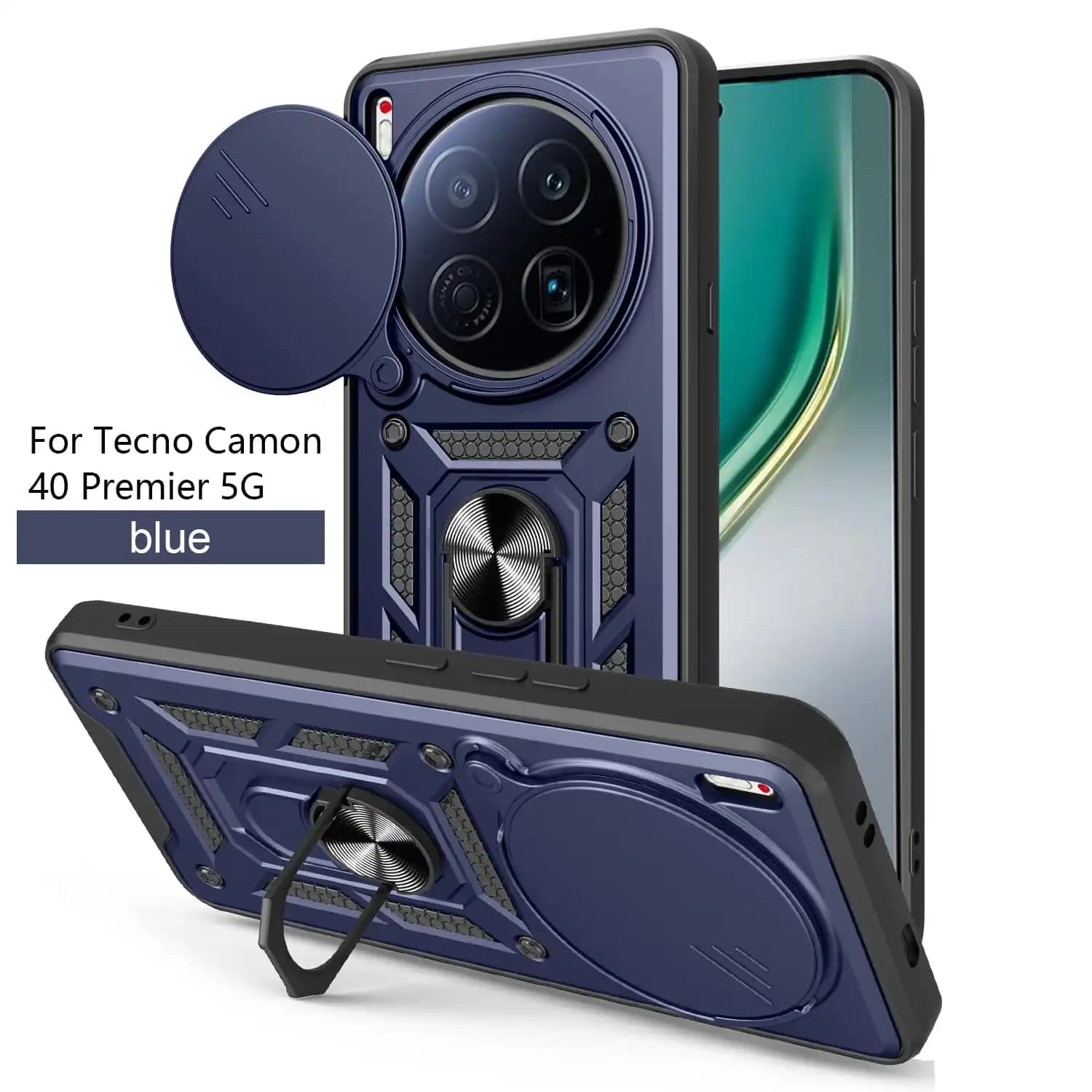 Custodia per Tecno Camon 40 Premier Slide Camera Proteggi supporto Custodia per telefono Funda per Camon 40 Pro 4G 30S Pro Cover
