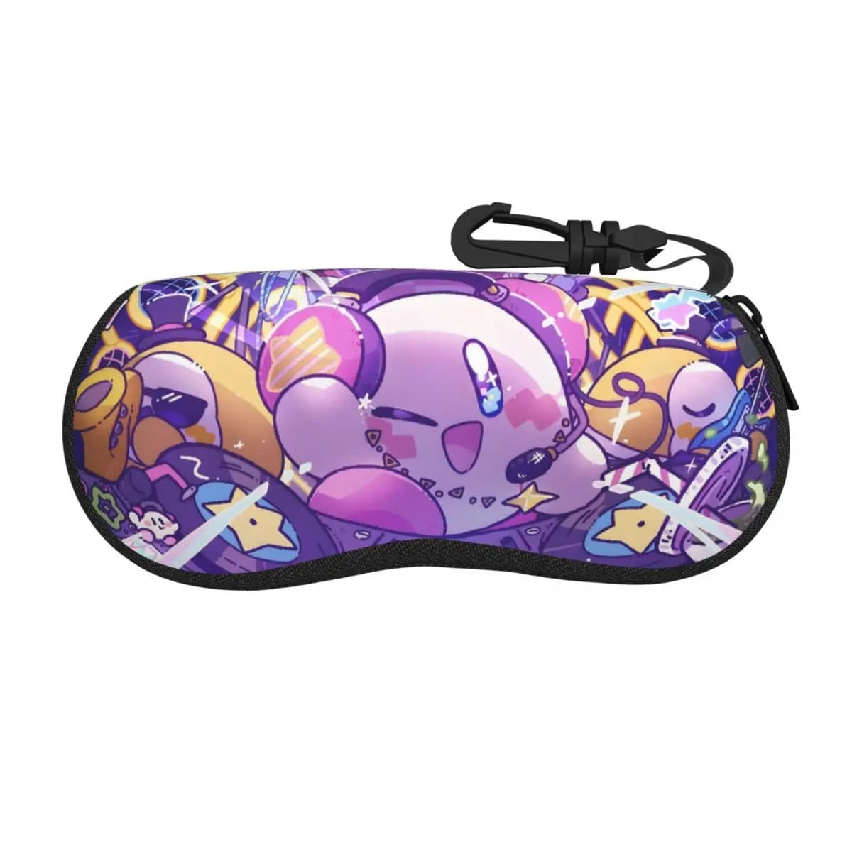 Custodia Protettiva per Occhiali Personalizzata Super Star K-Kirbyes Comic Music Shell, Custodia per Occhiali da Sole Classica per Uomo e Donna