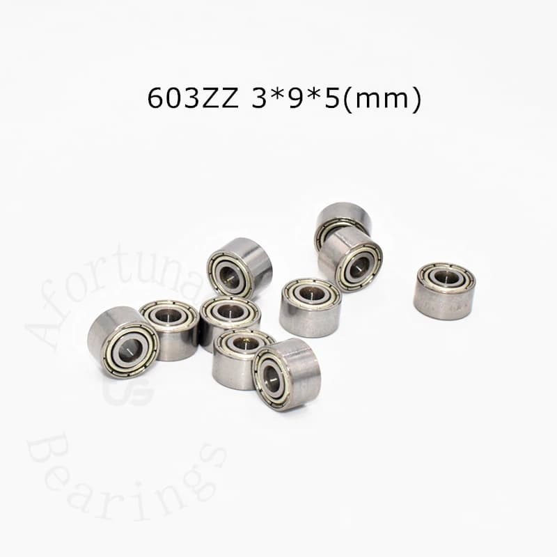 603ZZ Bearing 10 Pieces 3*9*5(mm) chrome steel Metal Sealed High speed Mechanical equipment parts
