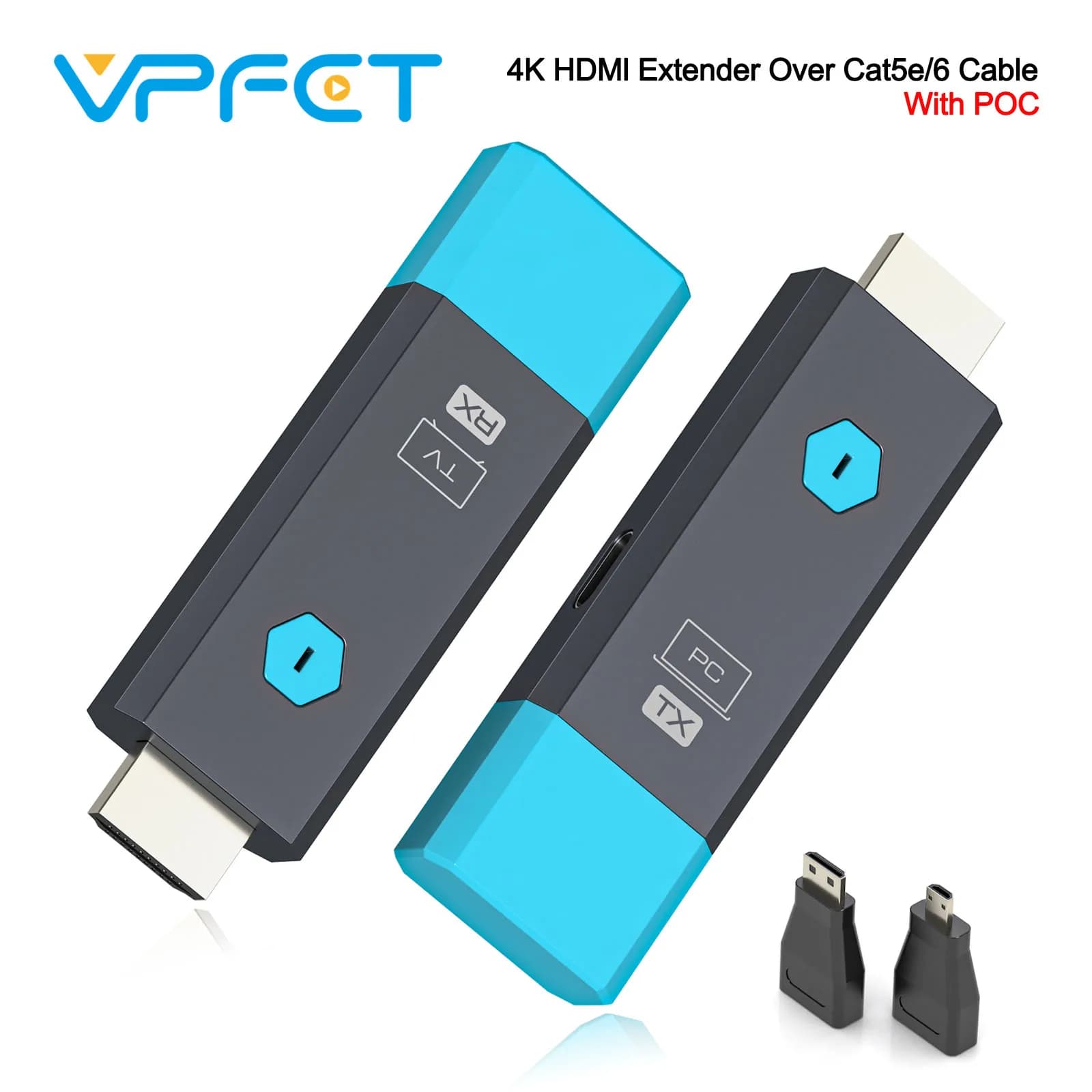 Extender Wireless HDMI 1080P@60Hz Uscita Video Ultra HD Trasmettitore e Ricevitore HDMI fino a 100m Plug and Play con PC TV Proiettore