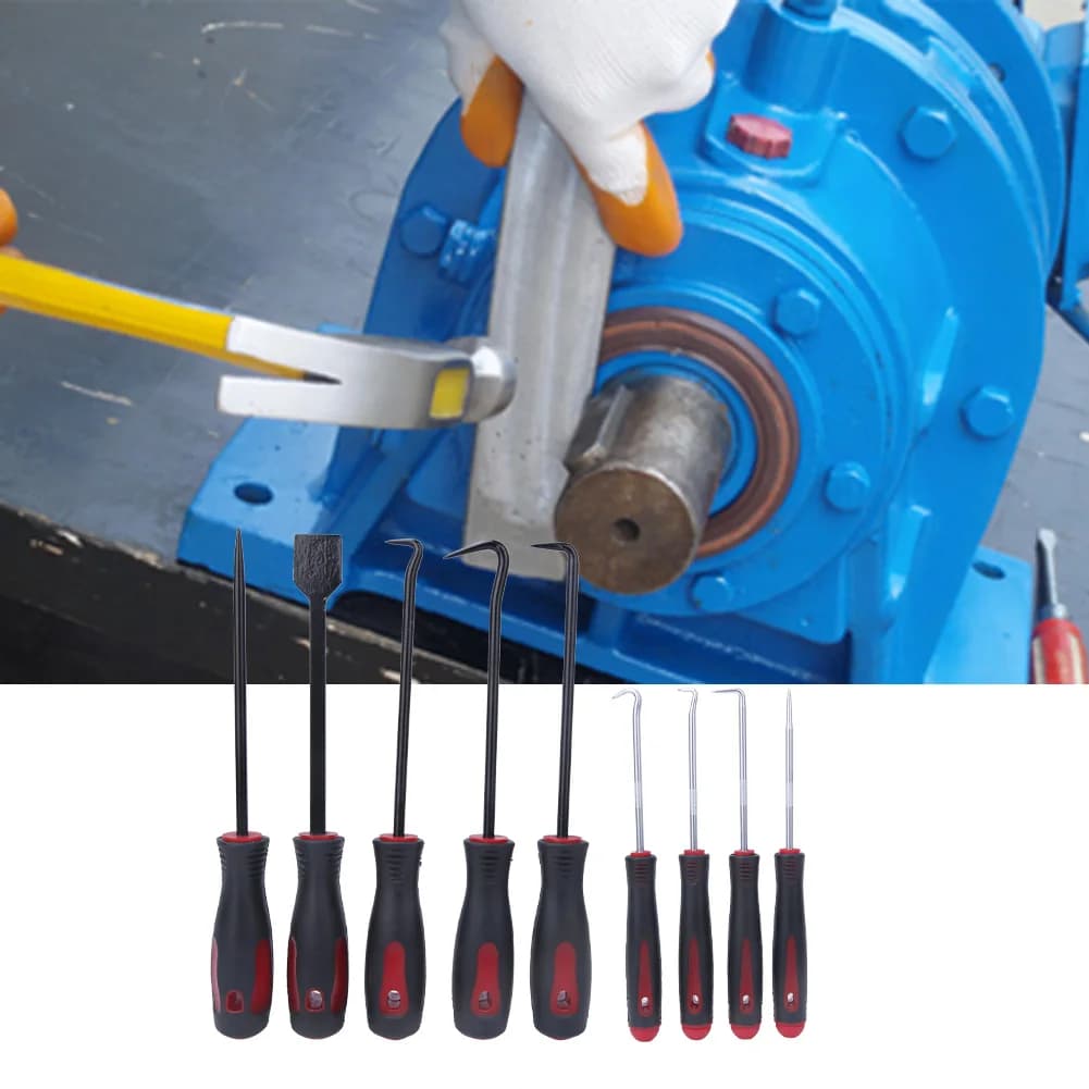 Precision Scraper Pick Hook Set Oil Puller Gasket O Ring Hose Removal Tool Multi Function Scraper Hook Pick Kit for Automotive