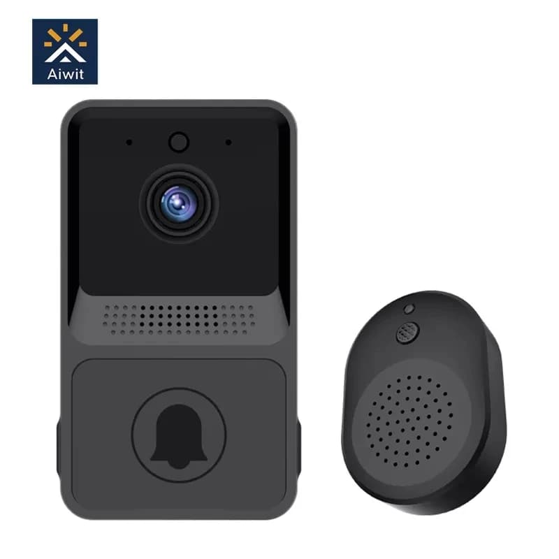 Campanello WIFI intelligente Smart Home Telefono senza fili Campanello per porte Telecamera Video di sicurezza Citofono vocale Campanello video intelligente a infrarossi