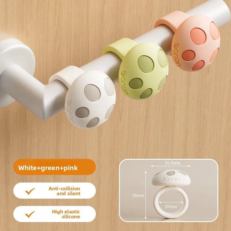 Cuscinetti Antiurto in Silicone per Maniglie delle Porte, Protezioni Adesive per Pareti, Ammortizzatori Silenziosi Anti-Graffio