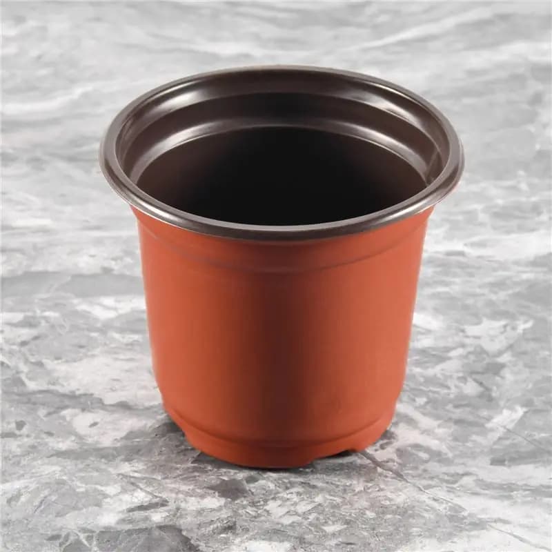 ABKJ-200 Pezzi Vasi in Plastica da 4 Pollici per Semina e Coltivazione di Fiori, Contenitori per Piante