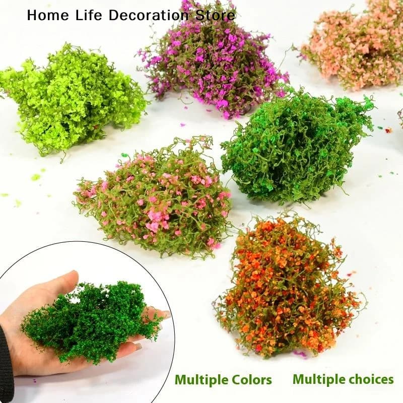 【TG】1 Set di Piante Artificiali Verdi da 3g, Miniatura di Vite e Fiori Simulati per Modellini di Case, Paesaggistica e Lavoretti Fai-da-te