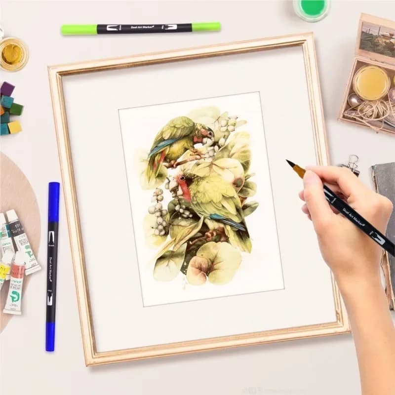 12/24/36 120 Colors Double Ends Manga Art Brush Pen Set Pencil Watercolor Art Markers Fineliner Calligraphy Pens Art Supplies