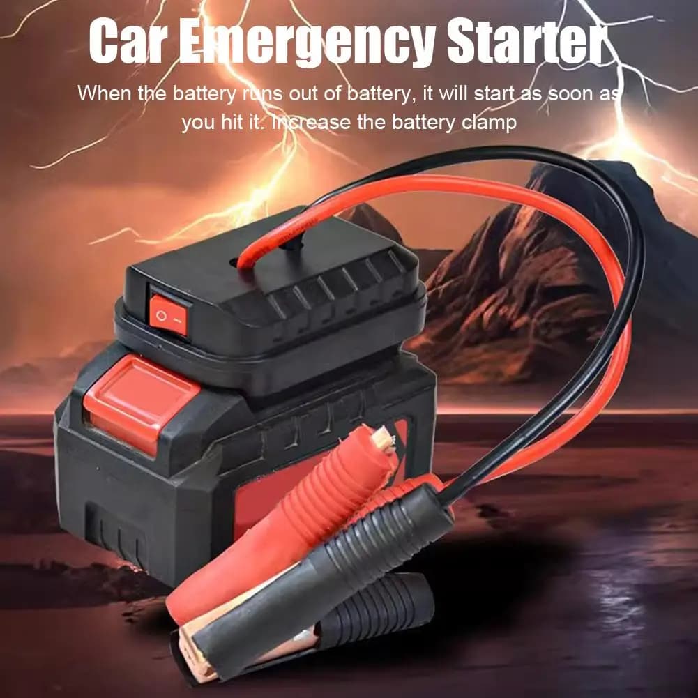 Accenditore Jump Starter per Makita Daiyi Batteria al litio Booster Cavo Adattatore Kit di alimentazione di emergenza Convertitore fai da te con clip